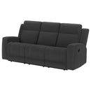 Diamond Modern Furniture COA Brentwood Reclining Fabric Sofa 610284 IMAGE 3