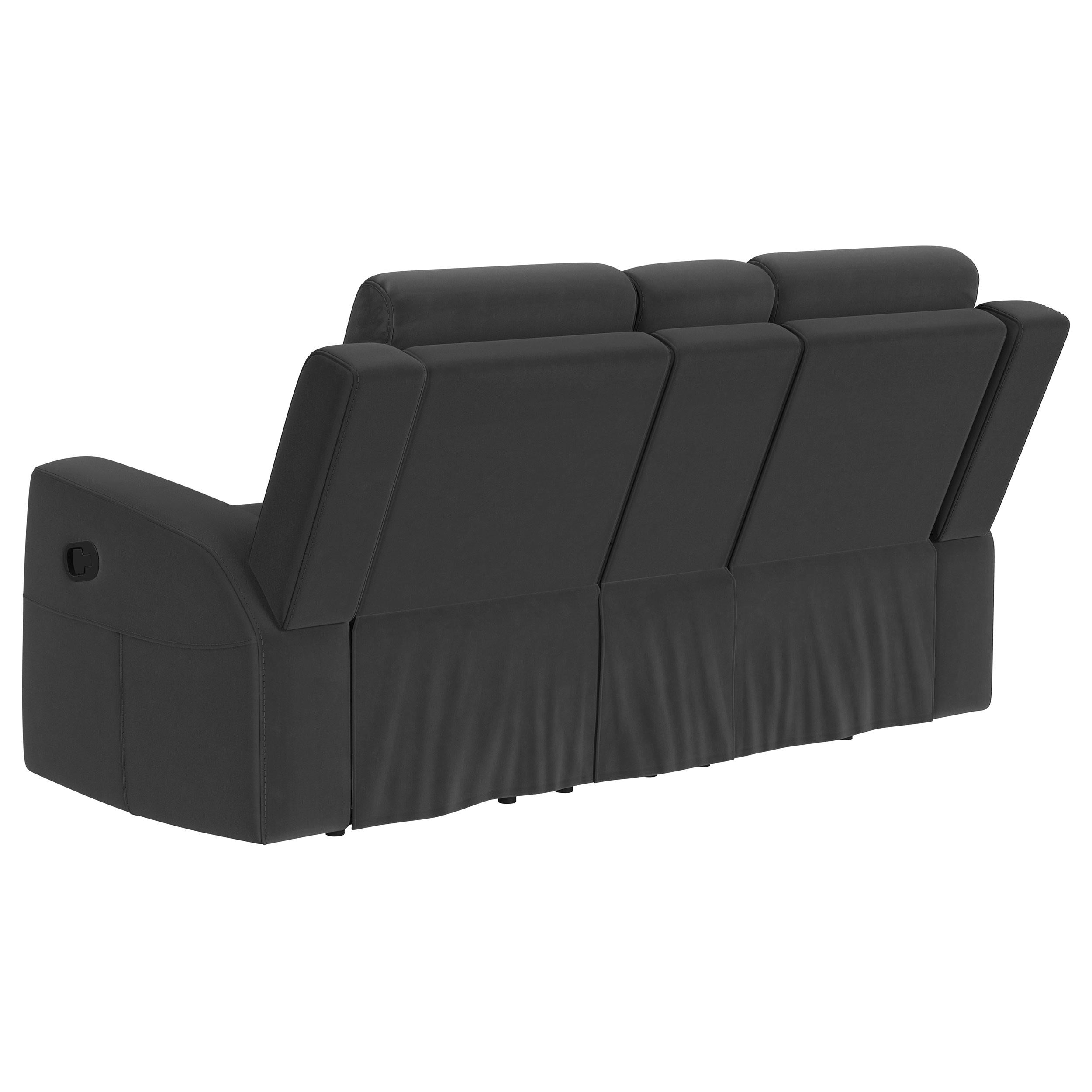 Diamond Modern Furniture COA Brentwood Reclining Fabric Loveseat with Console 610285 IMAGE 5