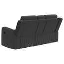 Diamond Modern Furniture COA Brentwood Reclining Fabric Loveseat with Console 610285 IMAGE 5