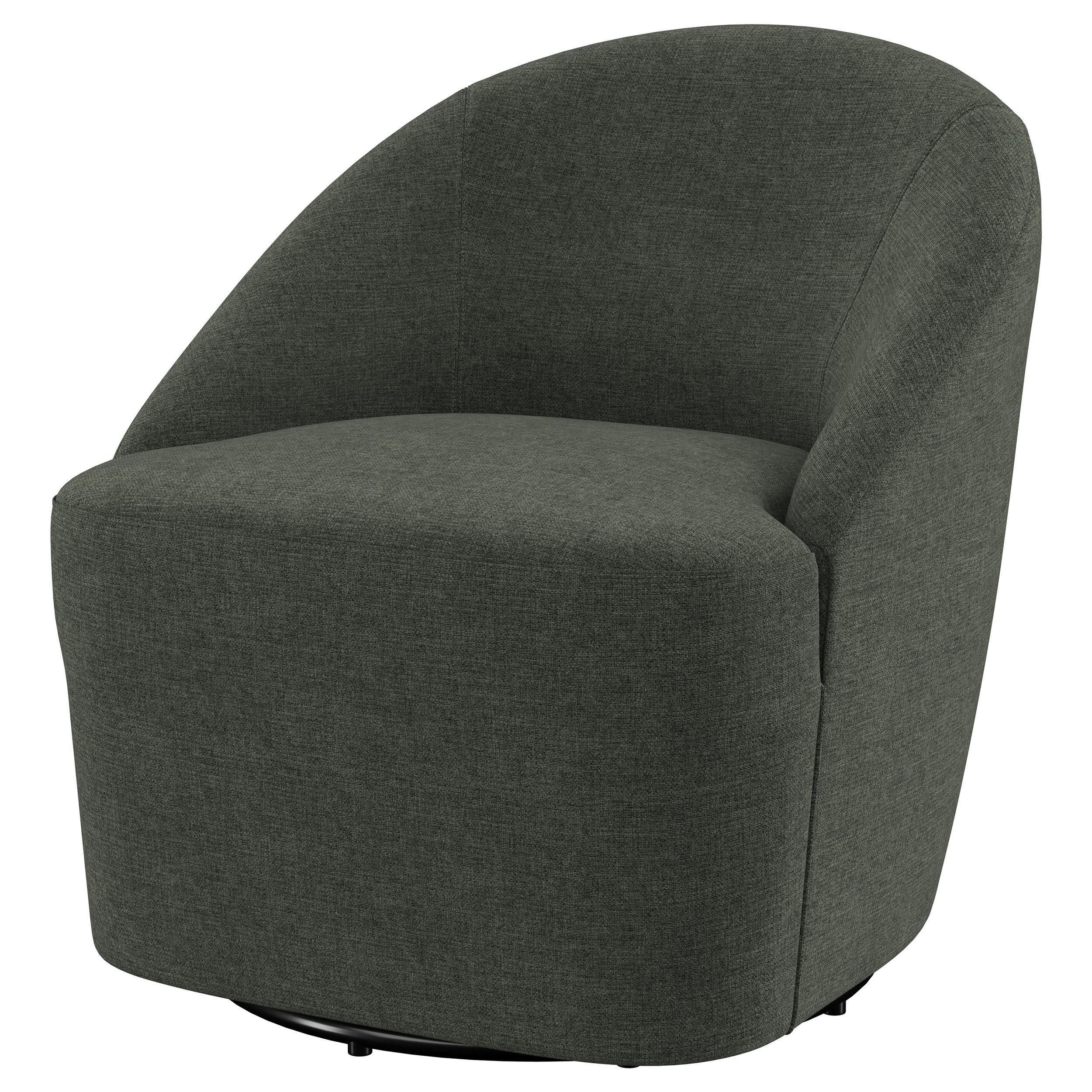 Diamond Modern Furniture COA Leon Swivel Fabric Accent Chair 903075 IMAGE 3