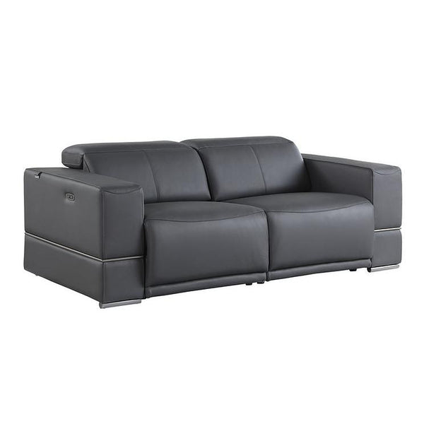 New Era Innovations Sofas Power Recline Franco MI-1122 Power Sofa - Dark Grey IMAGE 1