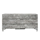 Nova Domus Aria - Italian Modern Multi Grey with texture  Dresser