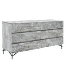 Nova Domus Aria - Italian Modern Multi Grey with texture  Dresser