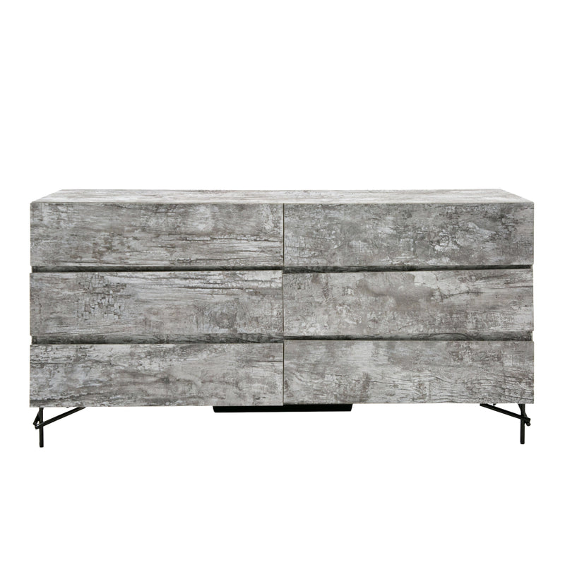 Nova Domus Aria - Italian Modern Multi Grey with texture  Dresser