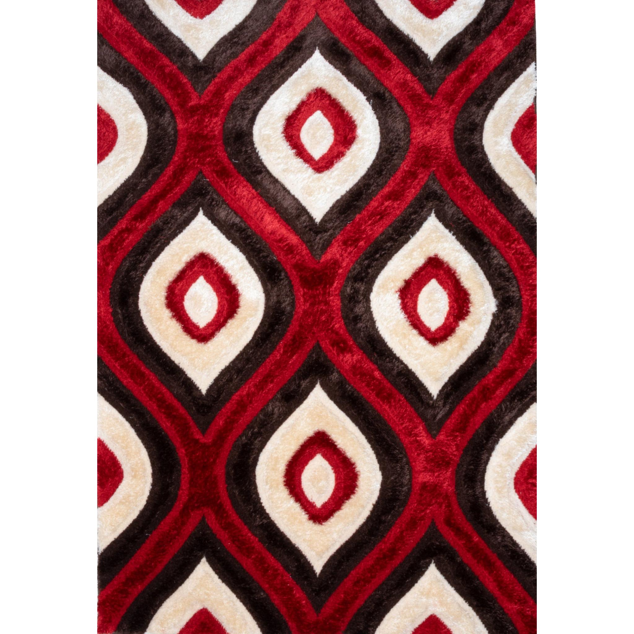 Nova Wholesale Furniture Rugs Rectangle 3D151-BRW/RED-57 IMAGE 1