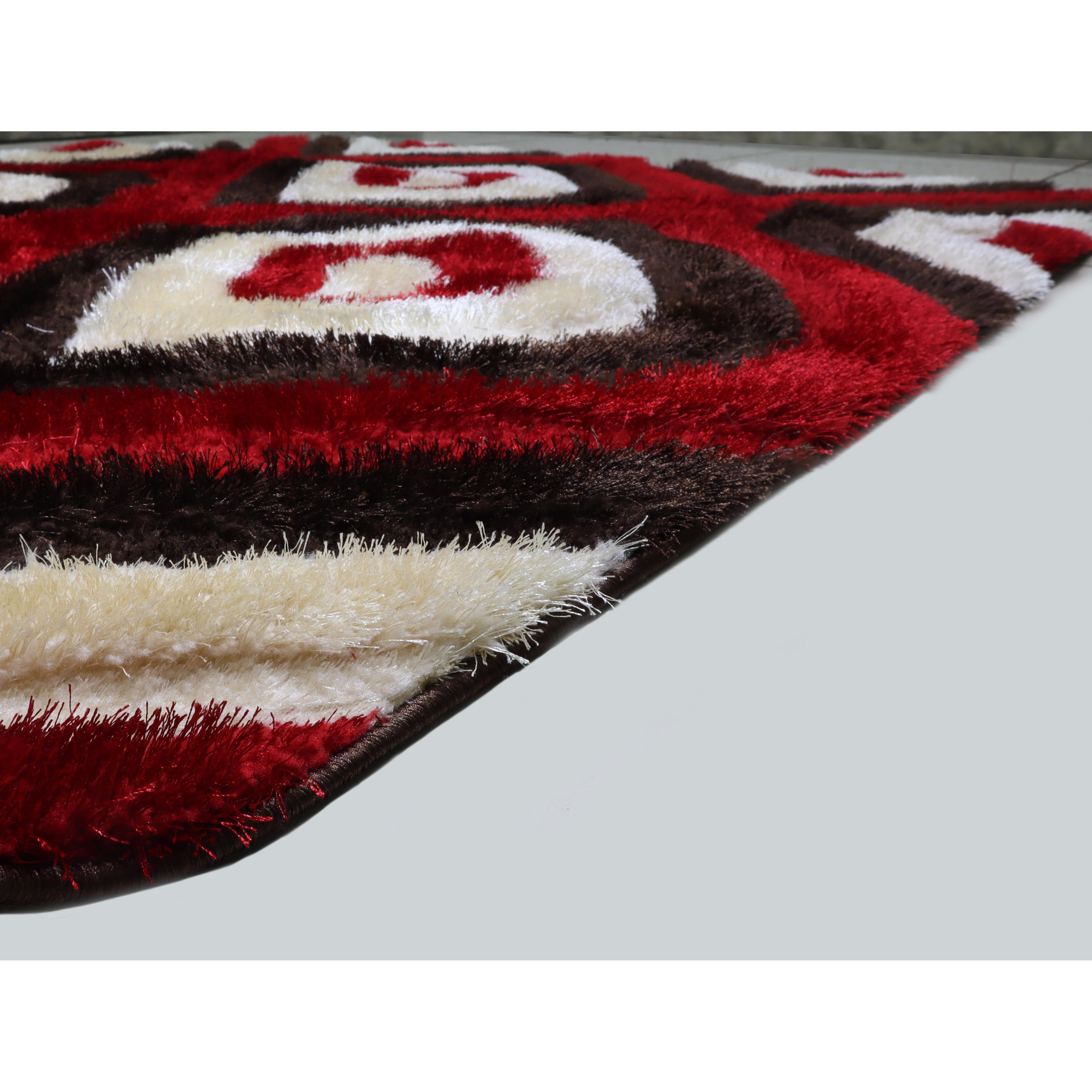 Nova Wholesale Furniture Rugs Rectangle 3D151-BRW/RED-57 IMAGE 4
