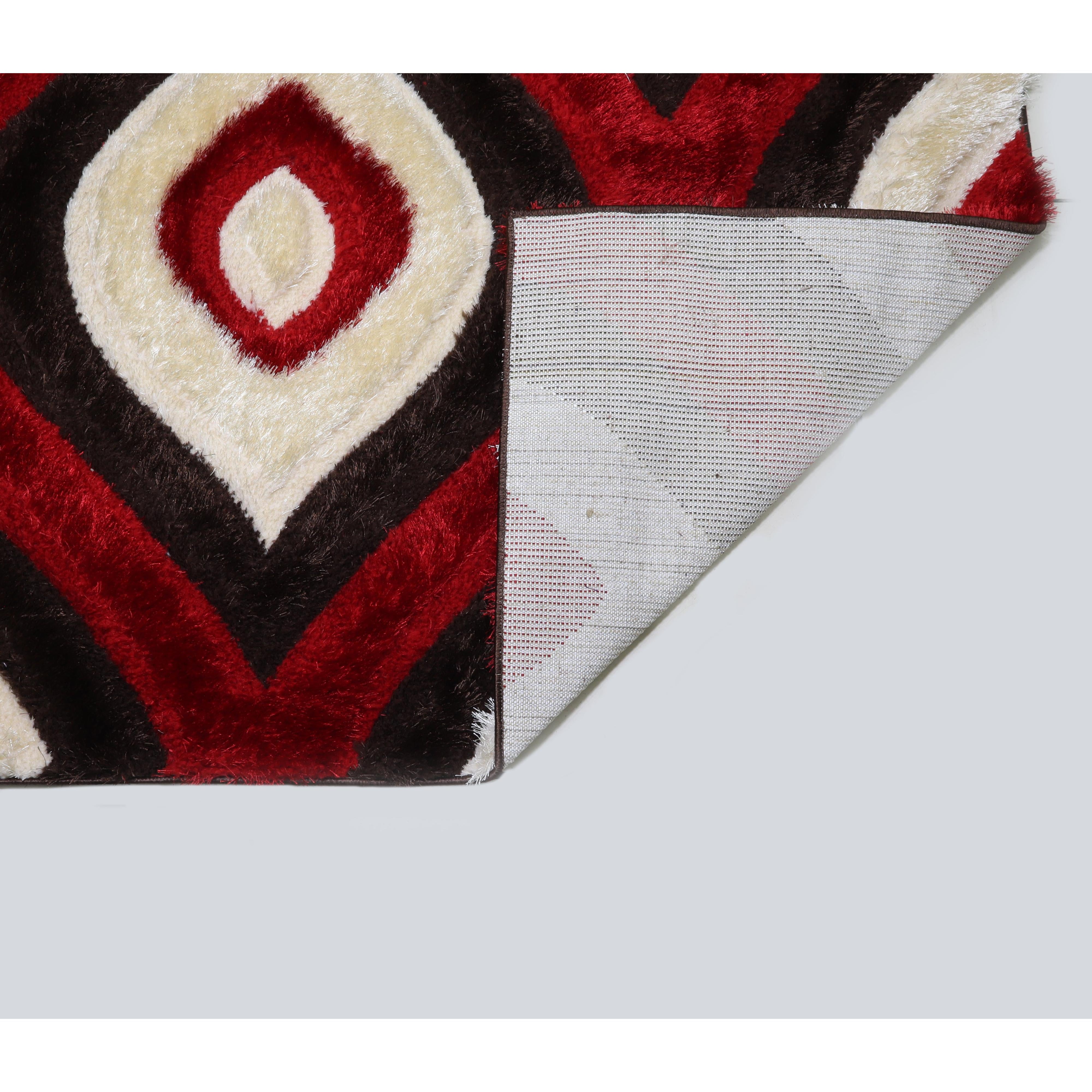 Nova Wholesale Furniture Rugs Rectangle 3D151-BRW/RED-57 IMAGE 5