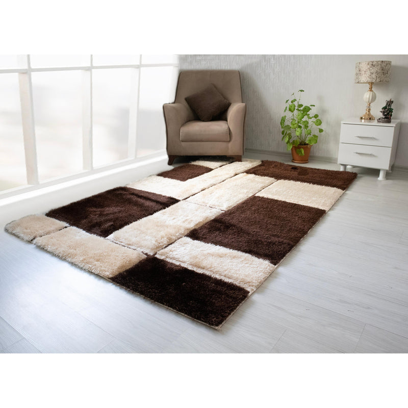 Nova Wholesale Furniture Rugs Rectangle 3D161-BRN/BEI-57 IMAGE 1