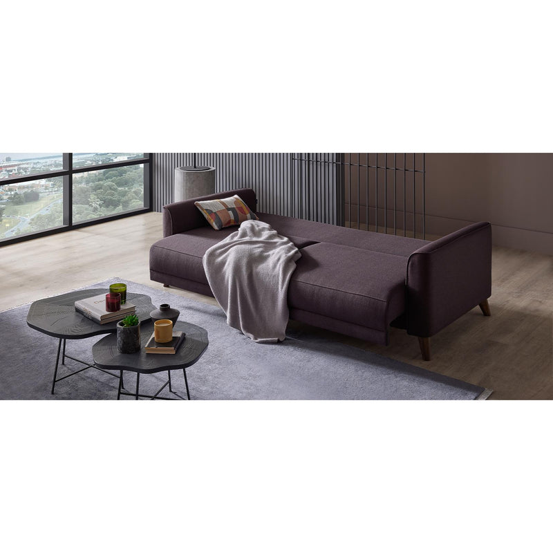 Enza Home Sleepers Sofabeds Alto 3-Seater Sofa Bed with Storage - Brown IMAGE 3