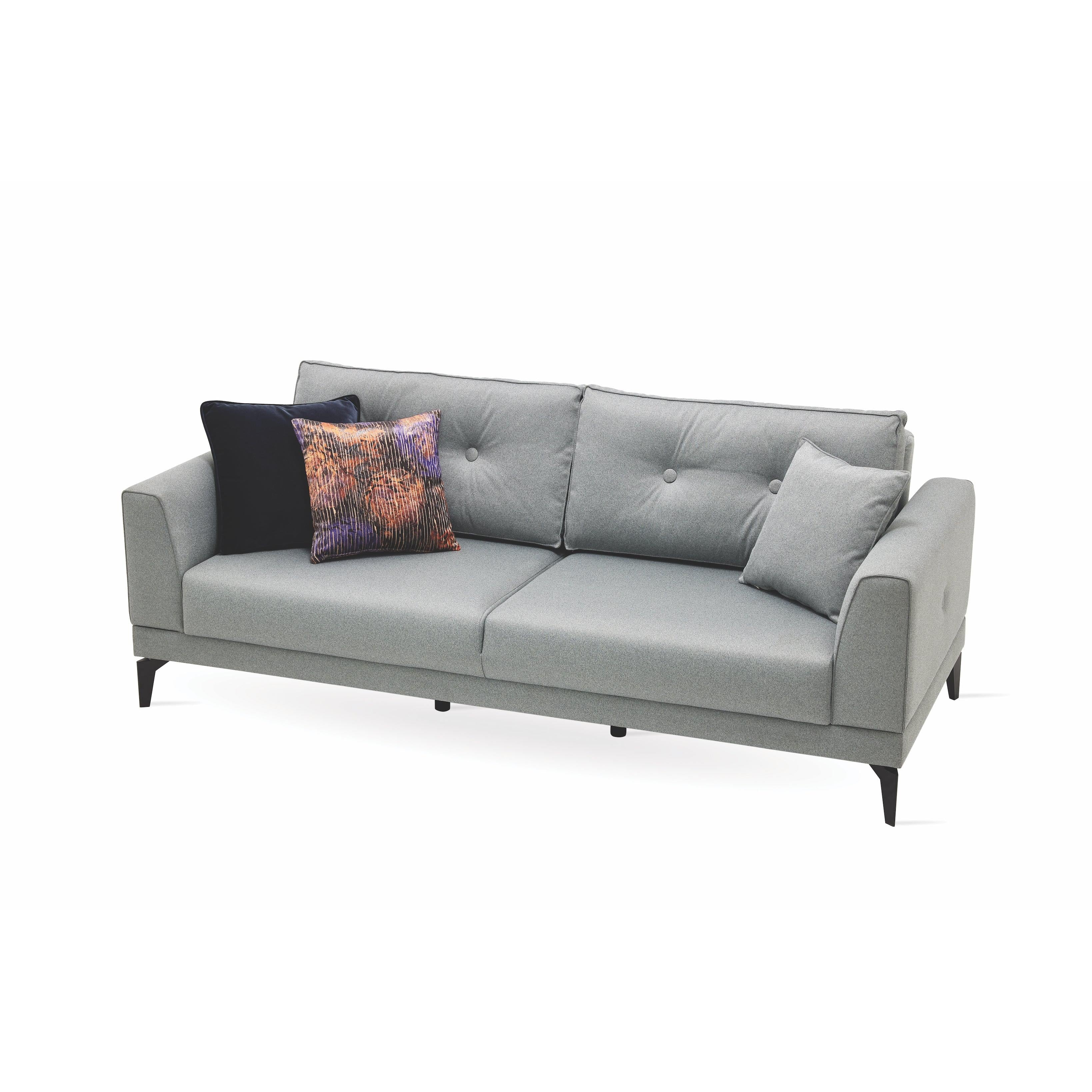 Enza Home Sleepers Sofabeds Cordell 3-Seater Sofa Bed with Storage - Light Grey IMAGE 3