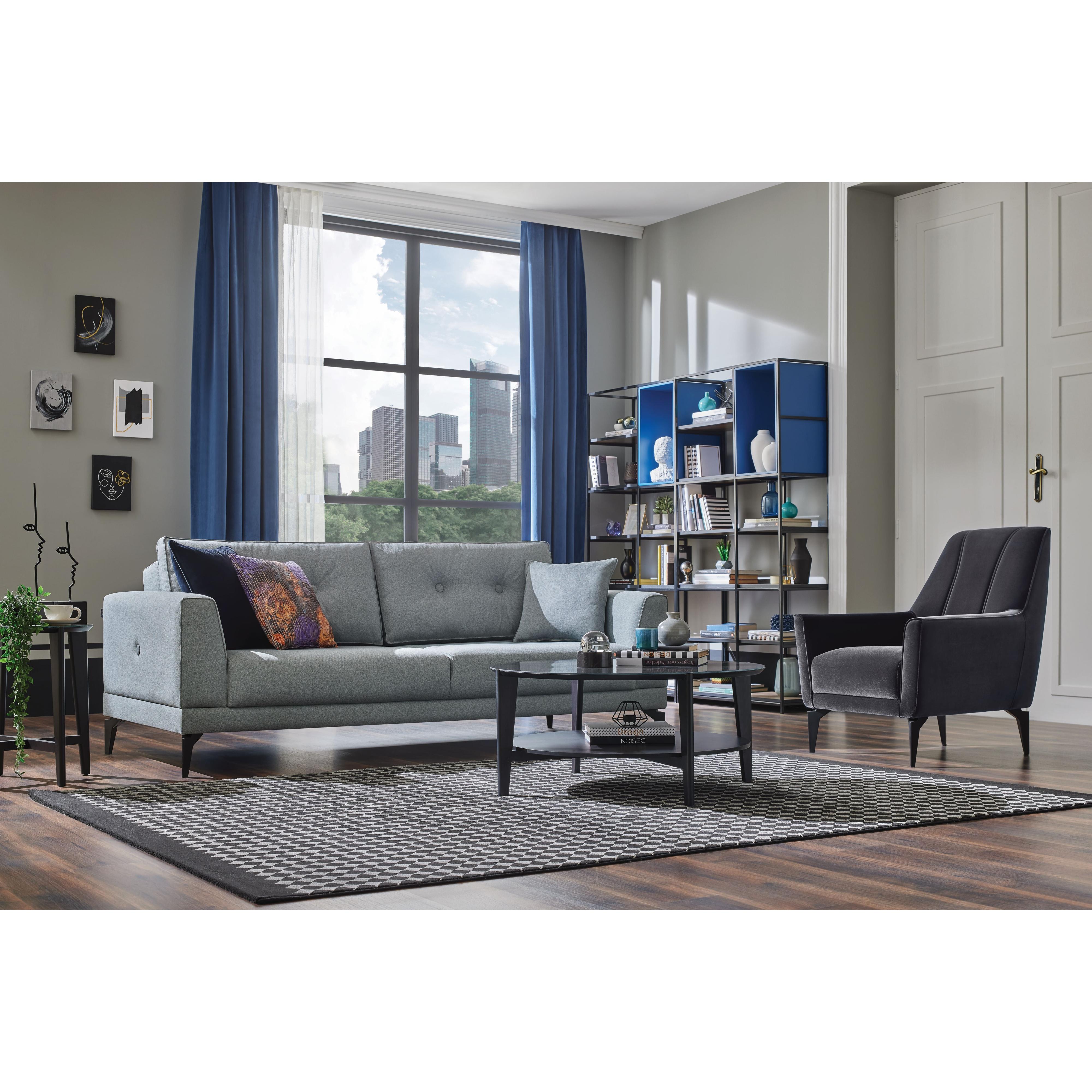 Enza Home Sleepers Sofabeds Cordell 3-Seater Sofa Bed with Storage - Light Grey IMAGE 7