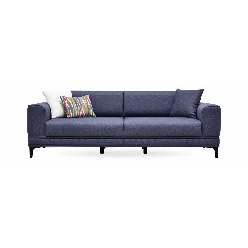 Enza Home Sleepers Sofabeds Pavia 3-Seater Sofa Bed with Storage - Navy Blue IMAGE 2