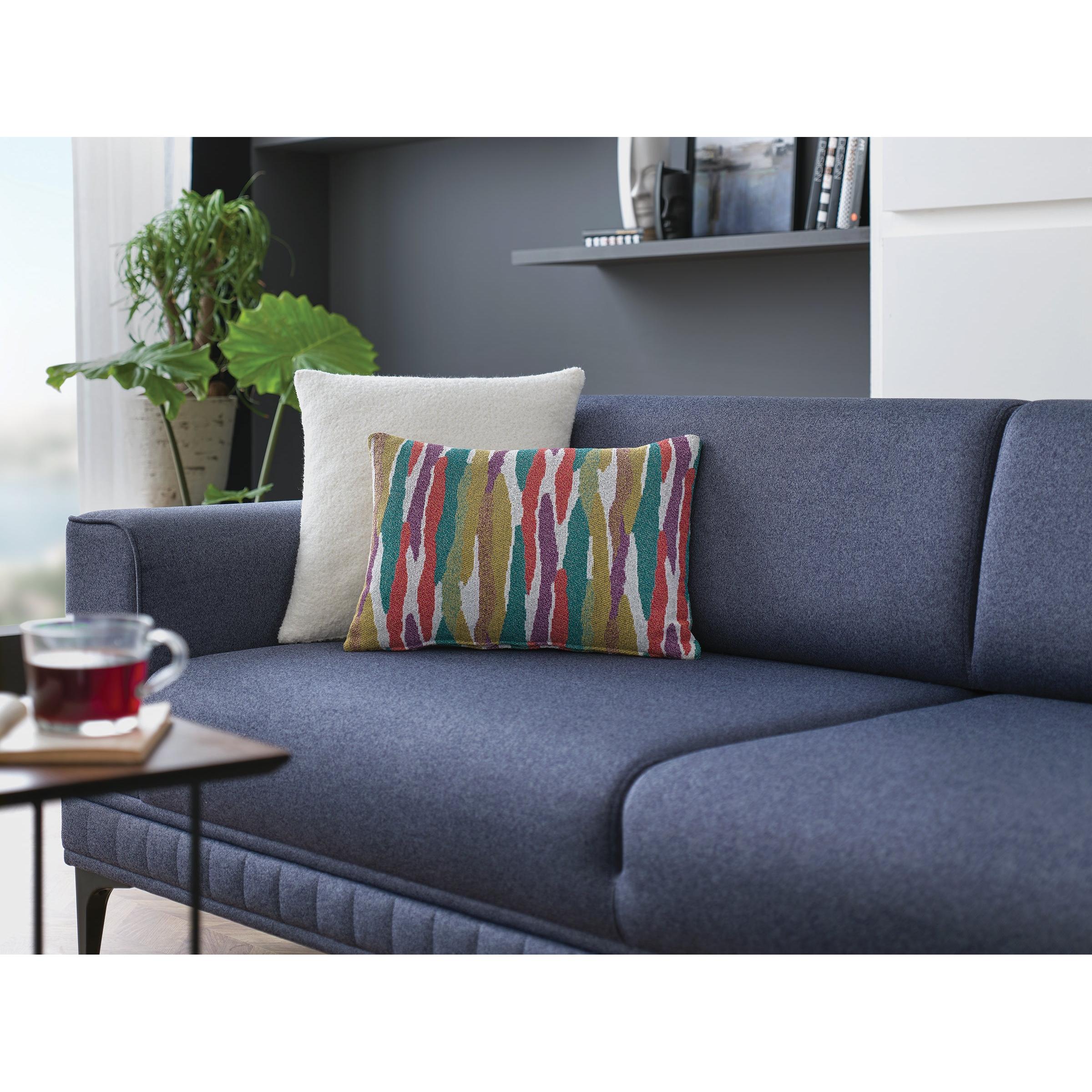 Enza Home Sleepers Sofabeds Pavia 3-Seater Sofa Bed with Storage - Navy Blue IMAGE 7
