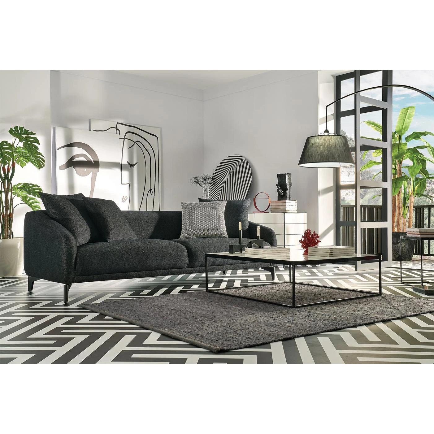 Enza Home Sofas Stationary Maison 3-Seater Sofa - Black IMAGE 5