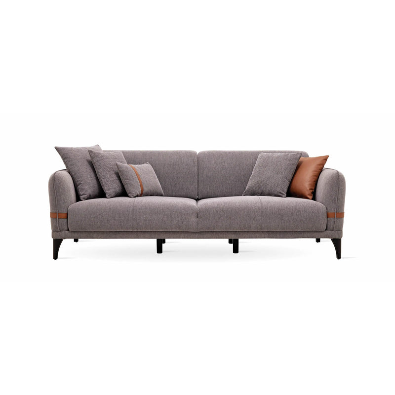 Enza Home Sleepers Sofabeds Linz 3-Seater Sofa Bed - Grey IMAGE 1