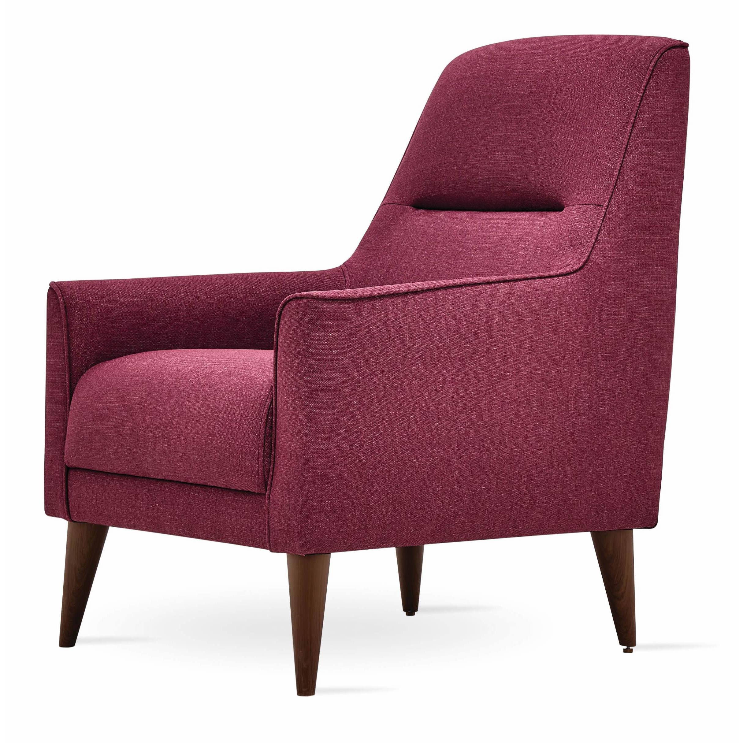 Enza Home Chairs Stationary Alto Armchair - Dark Pink IMAGE 2