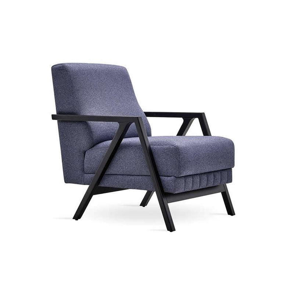 Enza Home Chairs Stationary Pavia Armchair - Navy Blue IMAGE 1