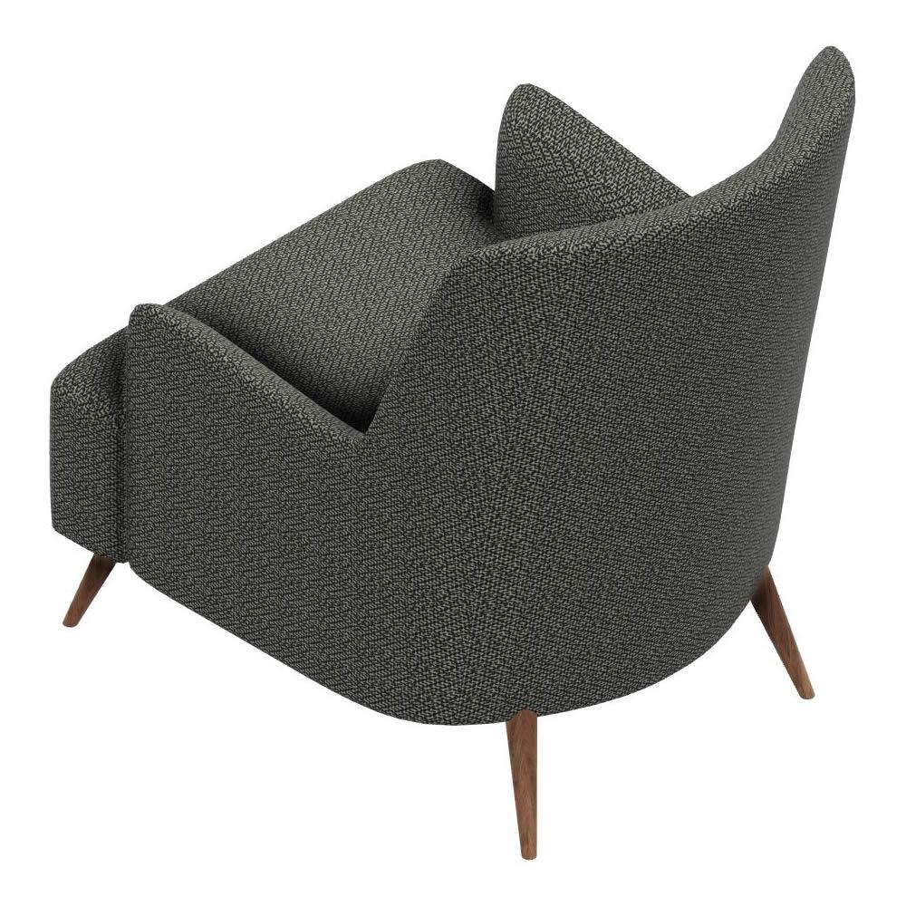 Enza Home Chairs Stationary Dolce Armchair - Black IMAGE 2