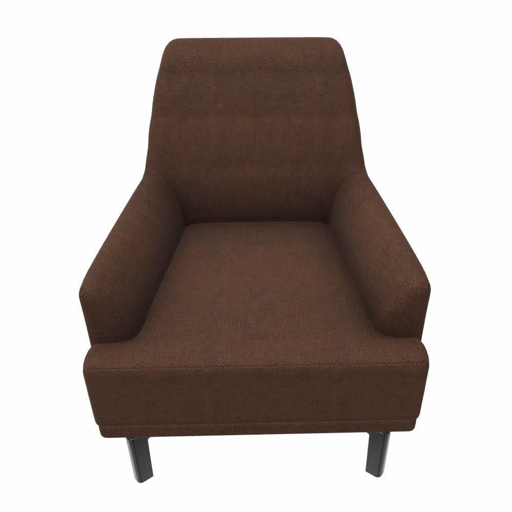 Enza Home Chairs Stationary Dorian Armchair - Brown IMAGE 1