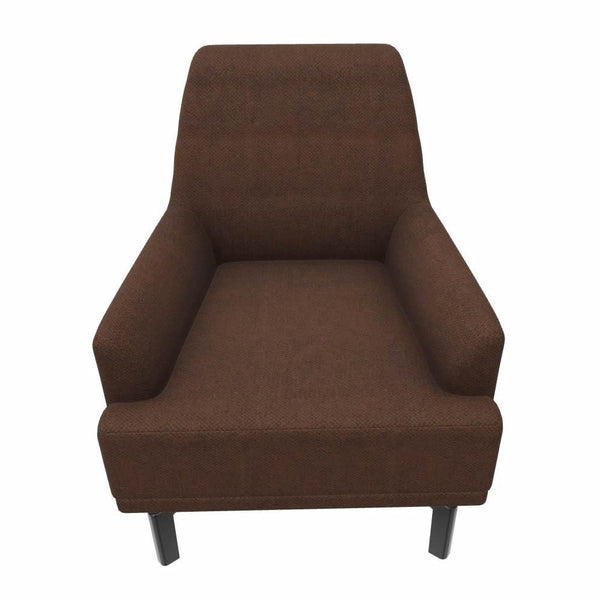 Enza Home Chairs Stationary Dorian Armchair - Brown IMAGE 1