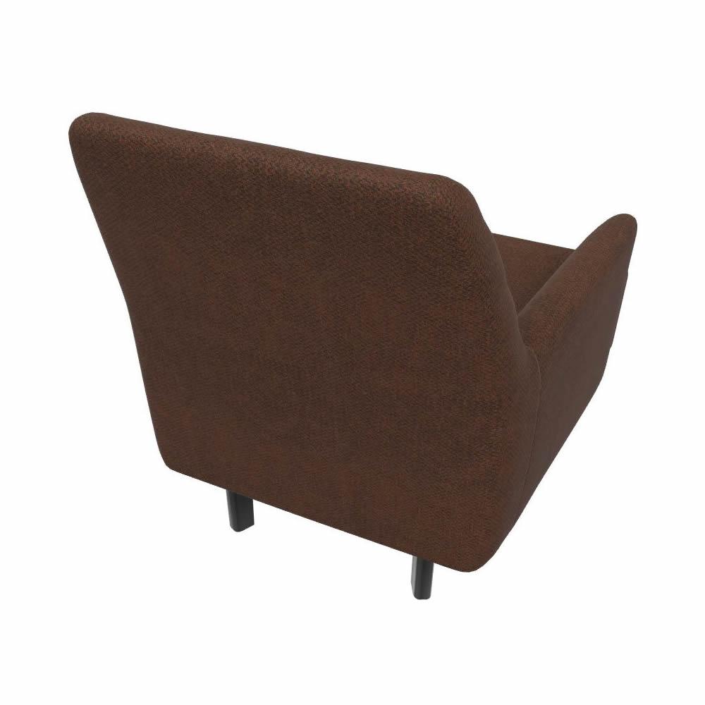 Enza Home Chairs Stationary Dorian Armchair - Brown IMAGE 3