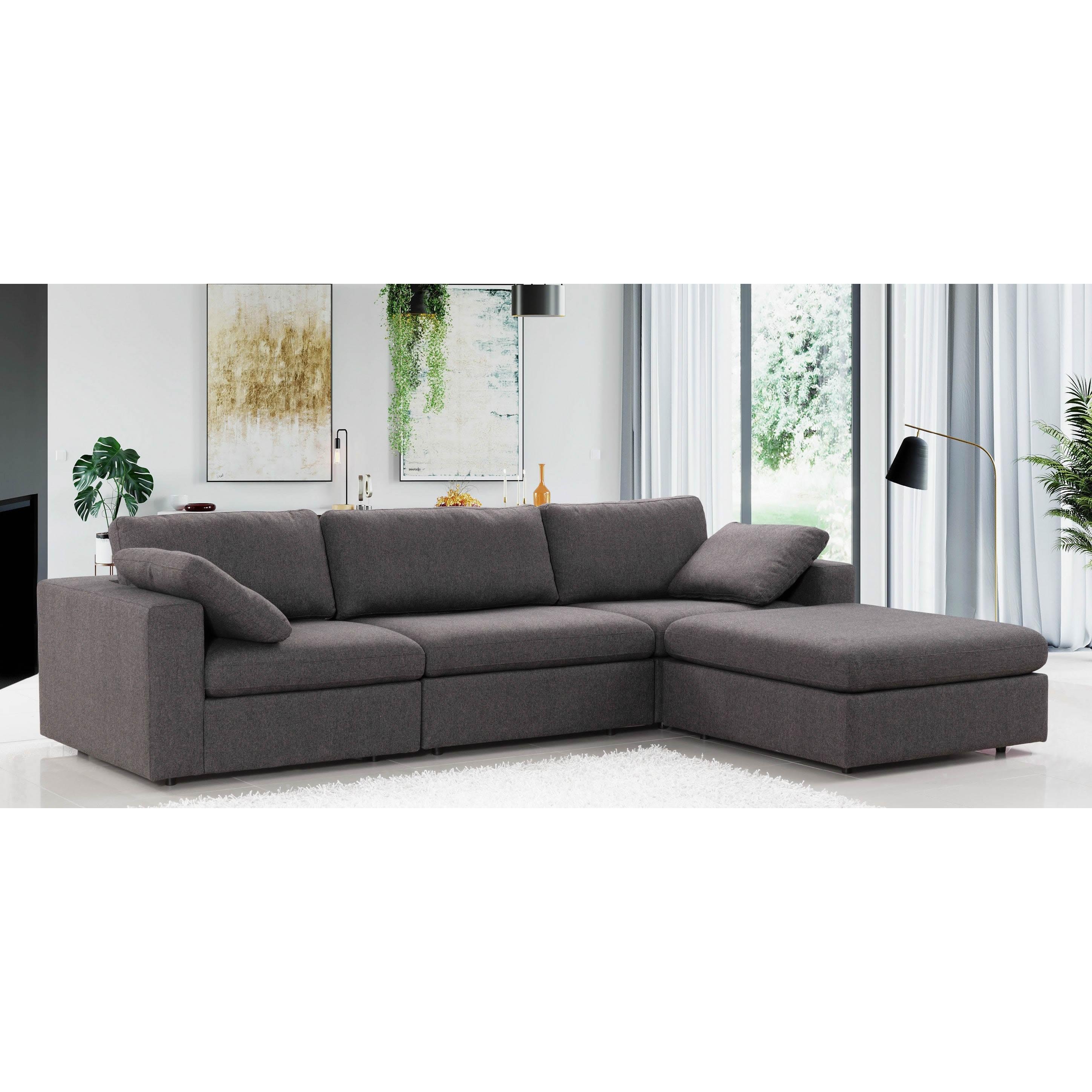 Nova Wholesale Furniture Ottomans Ottomans ARNYSMOKE-OTT IMAGE 2