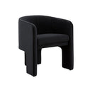 Modrest Kyle Modern Black Velvet Accent Chair