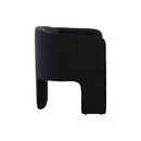 Modrest Kyle Modern Black Velvet Accent Chair