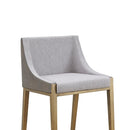 Modrest Fairview - Contemporary Grey + Brass Bar Stool
