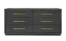 Modrest Manhattan- Contemporary Grey and Gold Dresser