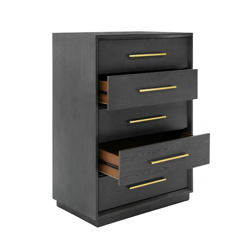 Modrest Manhattan- Contemporary Grey and Gold Chest