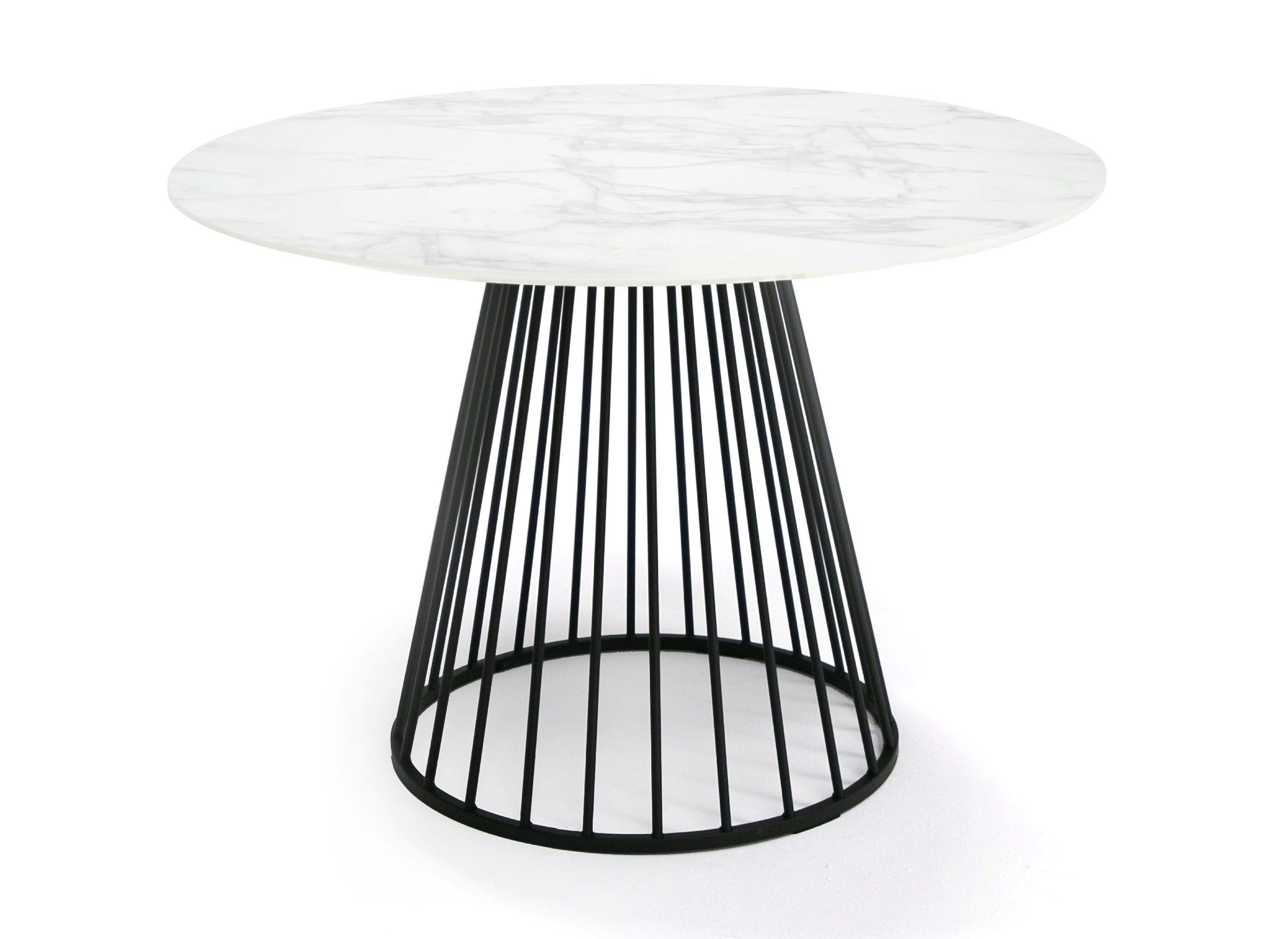Modrest Holly Modern Round Dining Table - Thumbnail 3