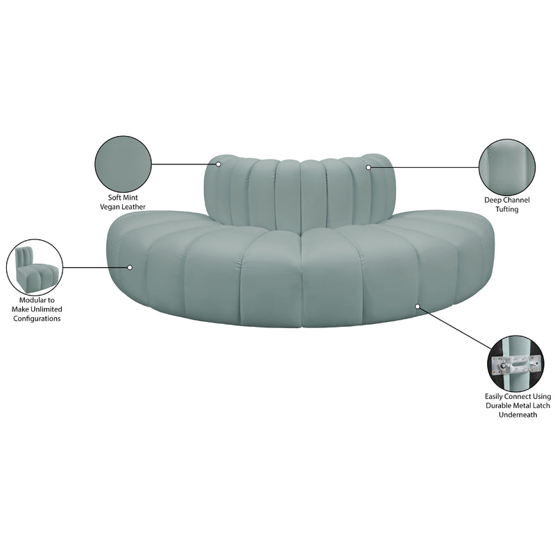 Diamond Modern Furniture Meridian Sofa 101Mint-S4G IMAGE 11