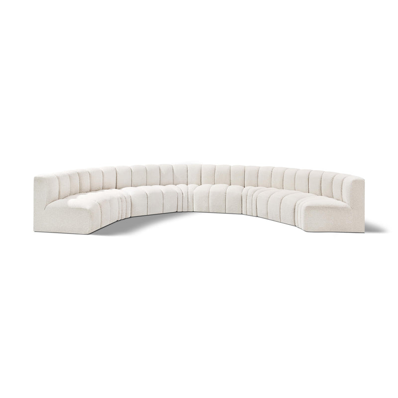 Diamond Modern Furniture Meridian Sofas Stationary 102Cream-S8B IMAGE 1