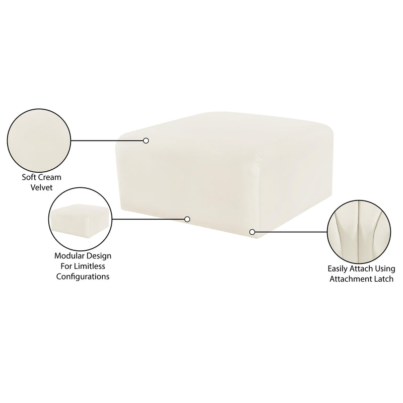 Diamond Modern Furniture Meridian Ottomans Ottomans 103Cream-Ott IMAGE 7