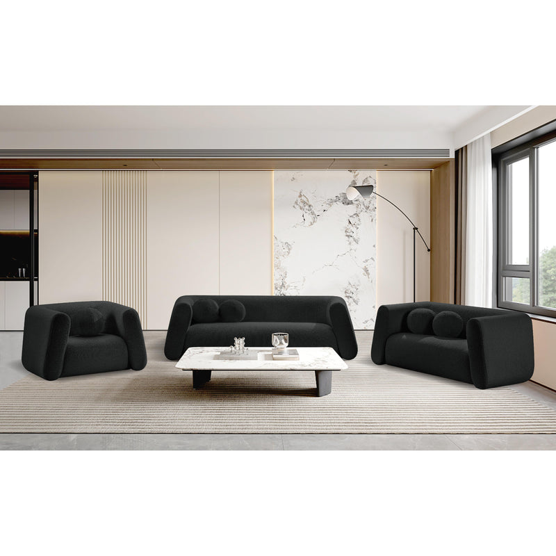 Diamond Modern Furniture Meridian Loveseats Stationary 113Black-L IMAGE 16