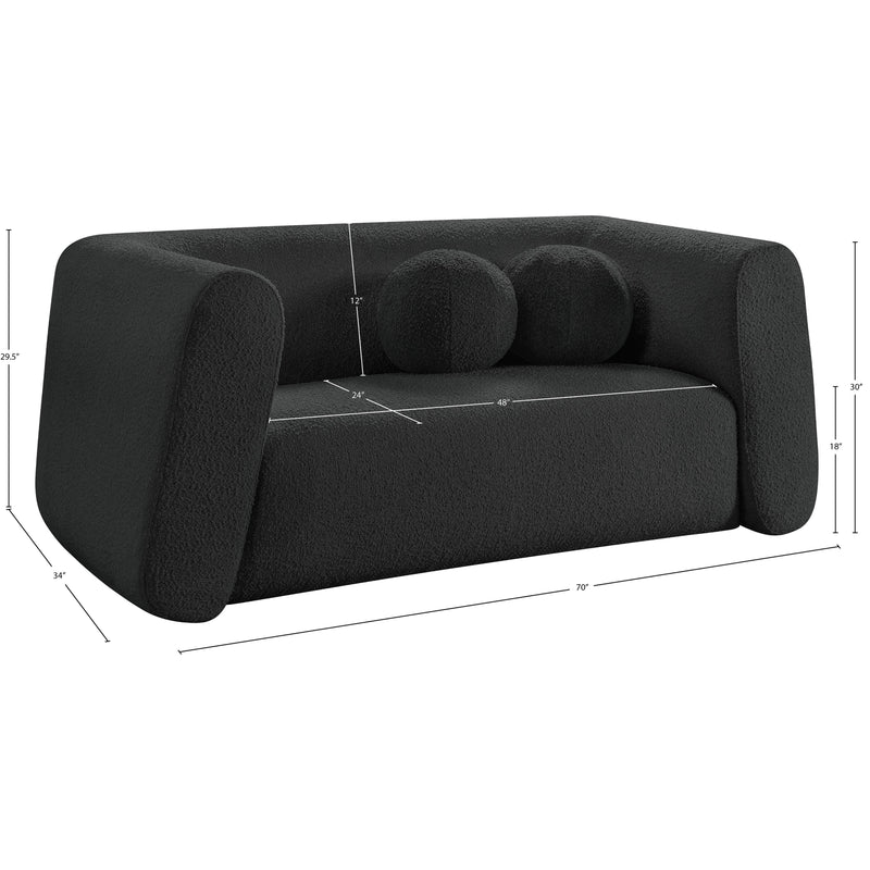 Diamond Modern Furniture Meridian Loveseats Stationary 113Black-L IMAGE 19