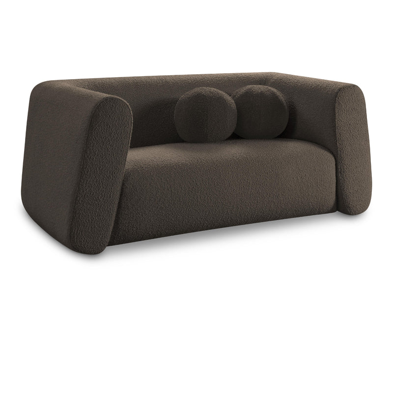 Diamond Modern Furniture Meridian Loveseats Stationary 113Brown-L IMAGE 1