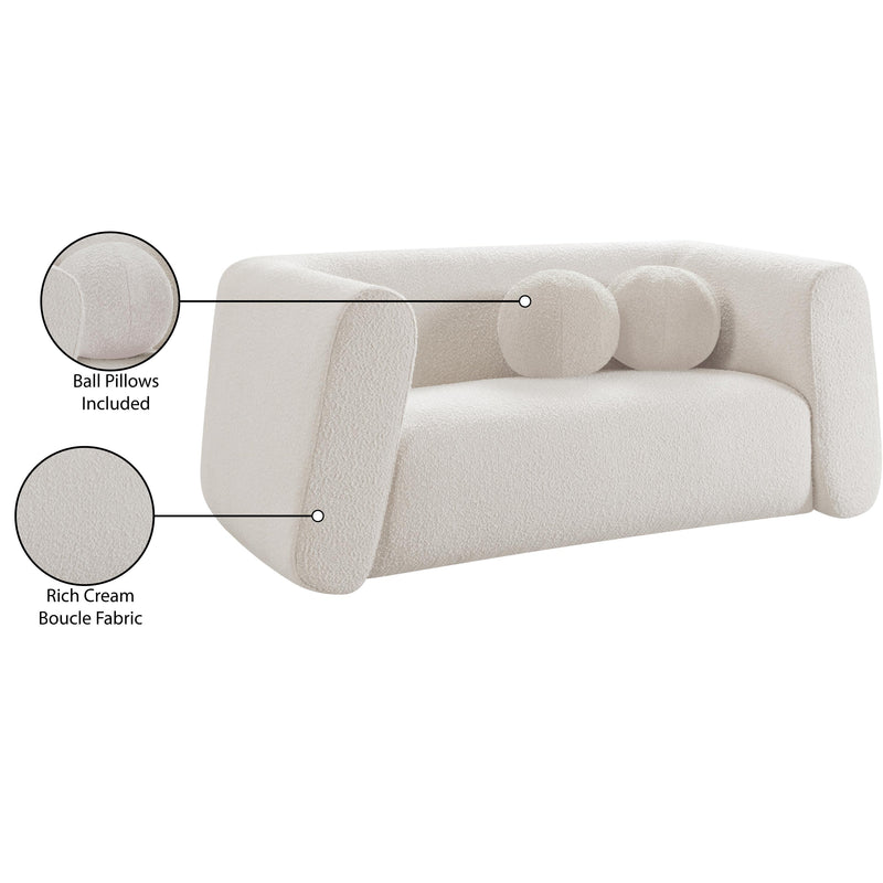 Diamond Modern Furniture Meridian Loveseats Stationary 113Cream-L IMAGE 18