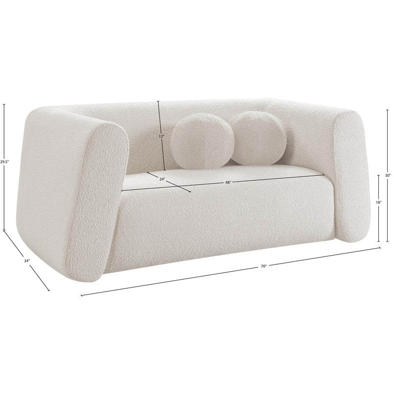 Diamond Modern Furniture Meridian Loveseats Stationary 113Cream-L IMAGE 19