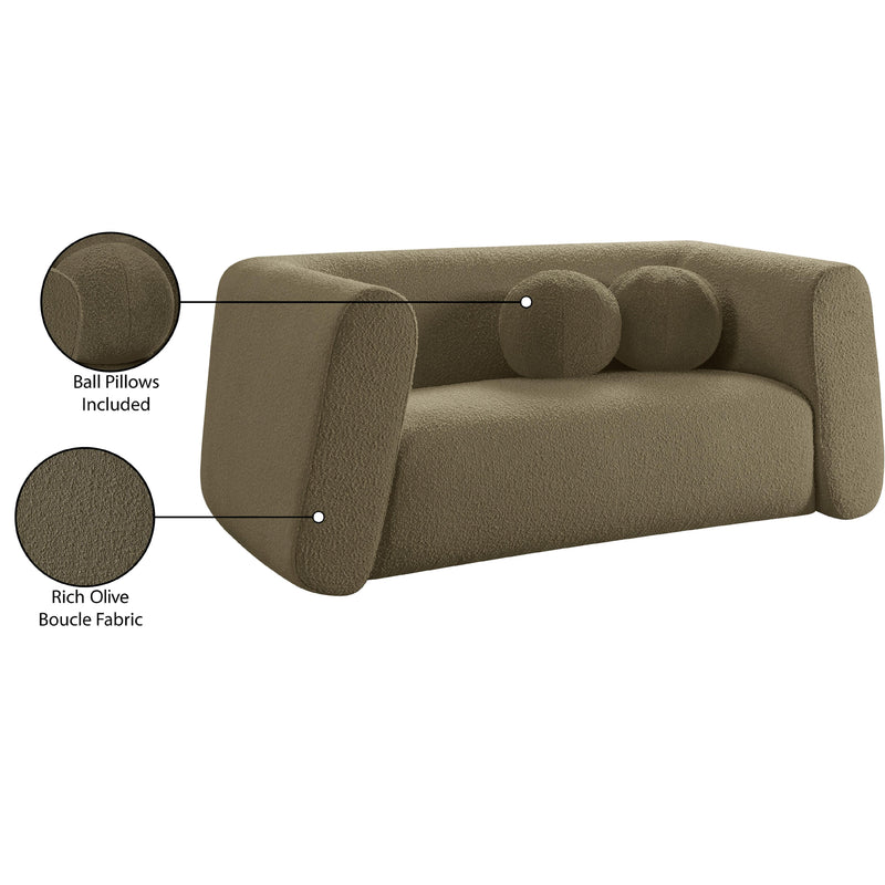 Diamond Modern Furniture Meridian Loveseats Stationary 113Olive-L IMAGE 18