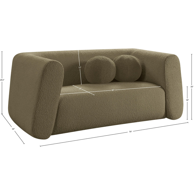 Diamond Modern Furniture Meridian Loveseats Stationary 113Olive-L IMAGE 19