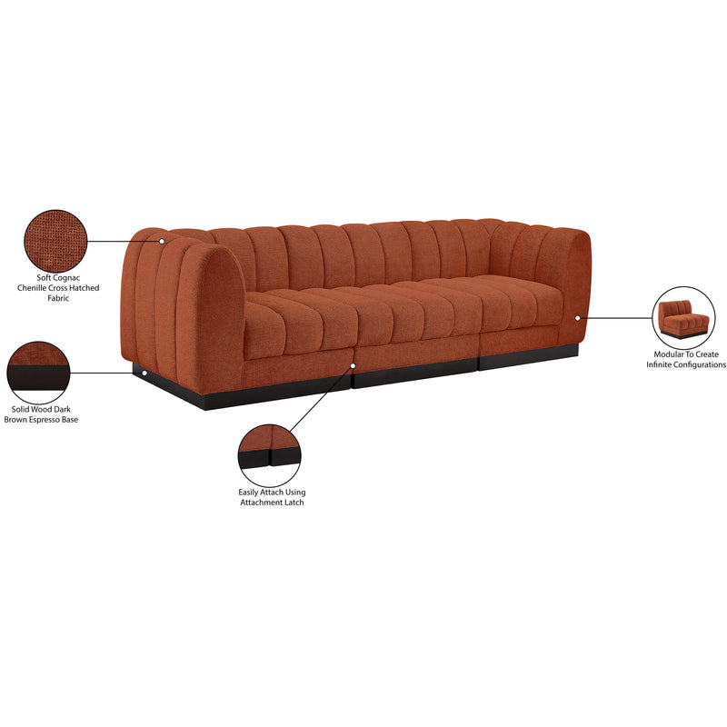 Diamond Modern Furniture Meridian Sofas Stationary 124Cognac-S101 IMAGE 10