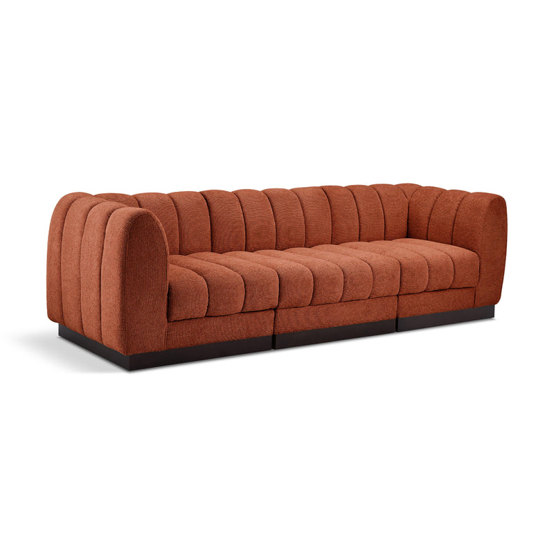 Diamond Modern Furniture Meridian Sofas Stationary 124Cognac-S101 IMAGE 1