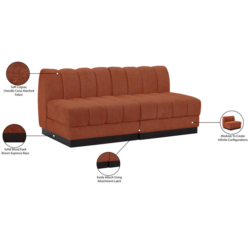 Diamond Modern Furniture Meridian Sofas Stationary 124Cognac-S64 IMAGE 10