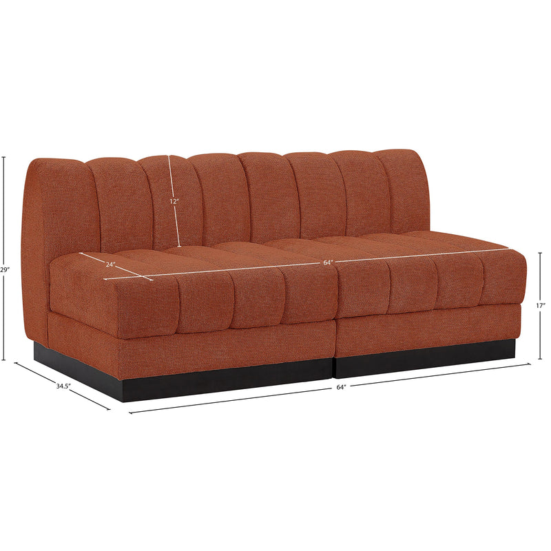 Diamond Modern Furniture Meridian Sofas Stationary 124Cognac-S64 IMAGE 11