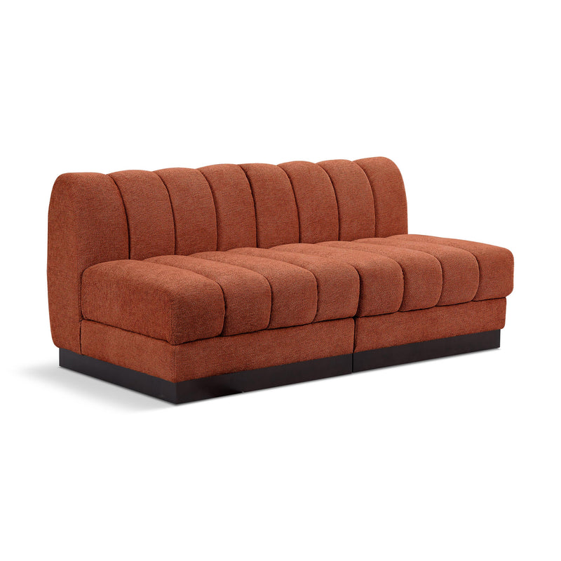 Diamond Modern Furniture Meridian Sofas Stationary 124Cognac-S64 IMAGE 1