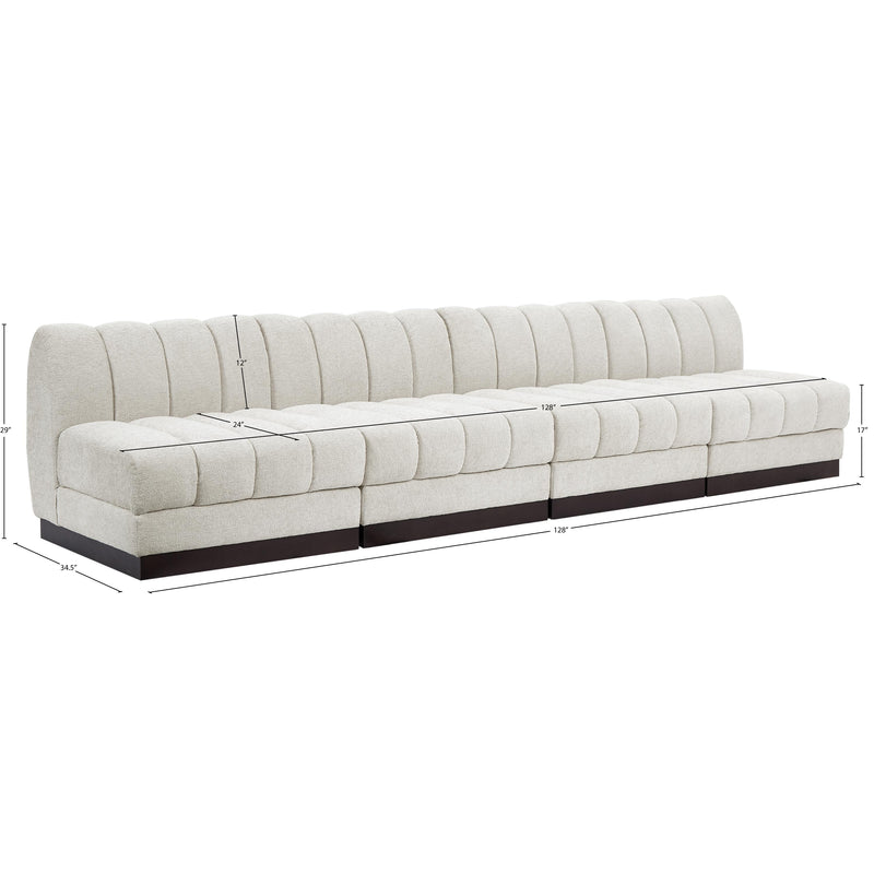 Diamond Modern Furniture Meridian Sofas Stationary 124Cream-S128 IMAGE 11