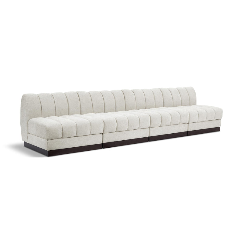 Diamond Modern Furniture Meridian Sofas Stationary 124Cream-S128 IMAGE 1