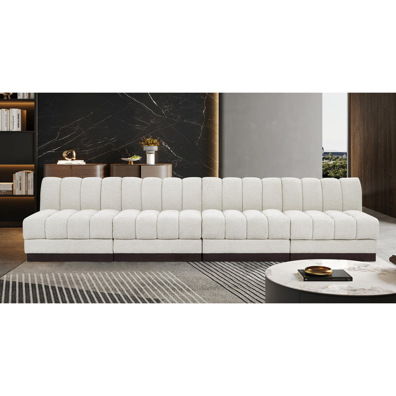 Diamond Modern Furniture Meridian Sofas Stationary 124Cream-S128 IMAGE 2